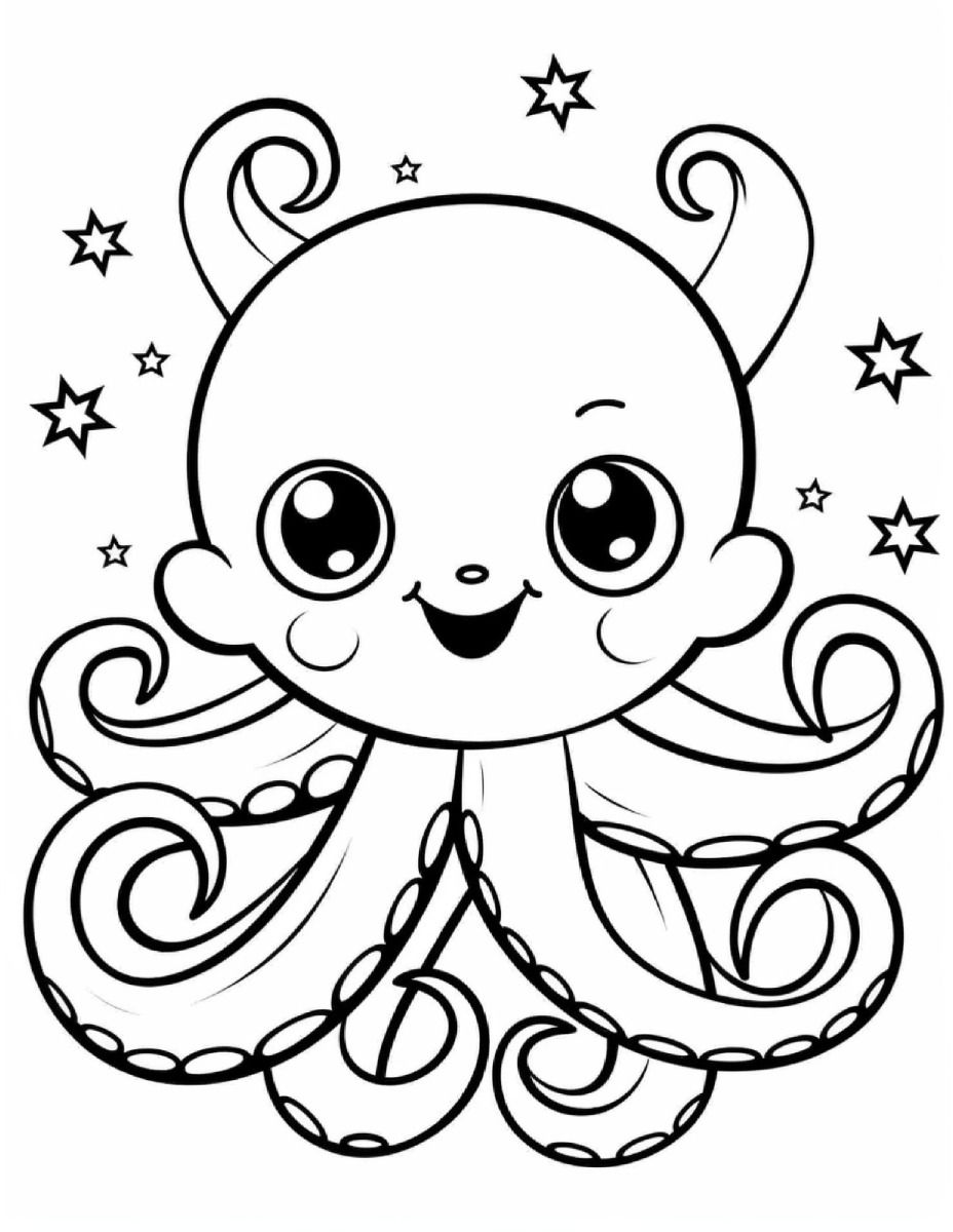 199+ Octopus Coloring Pages FREE Printable 157