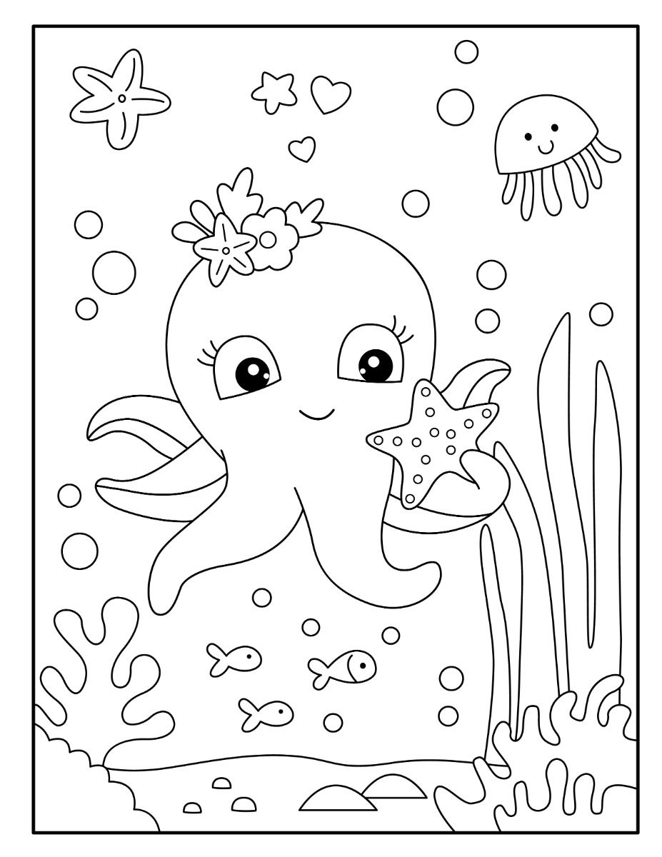 199+ Octopus Coloring Pages FREE Printable 158