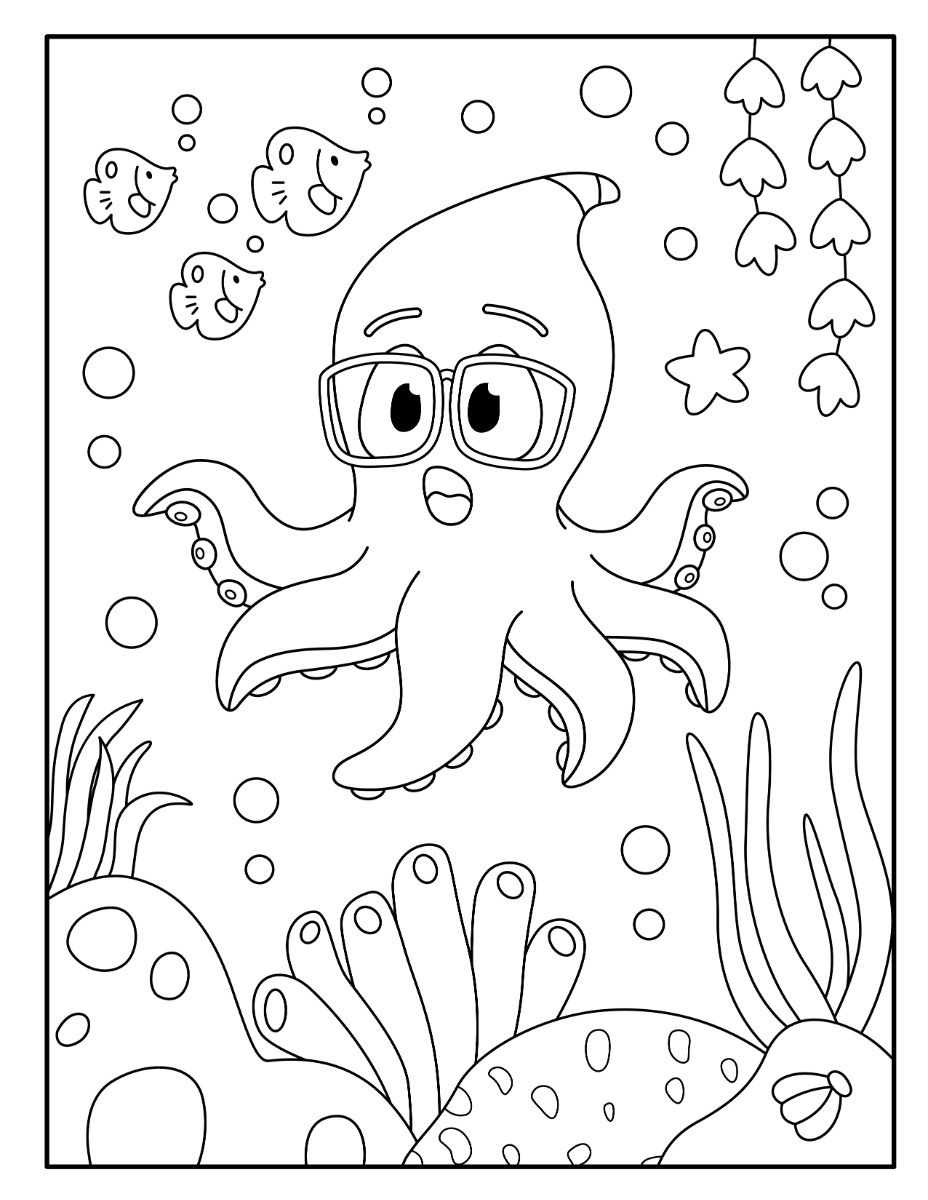 199+ Octopus Coloring Pages FREE Printable 162