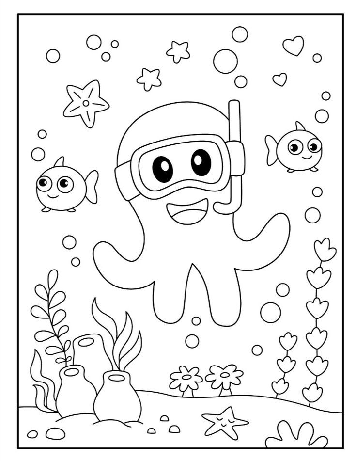 199+ Octopus Coloring Pages FREE Printable 165