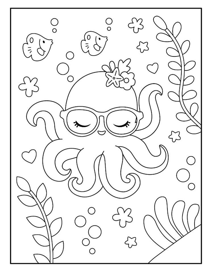 199+ Octopus Coloring Pages FREE Printable 167