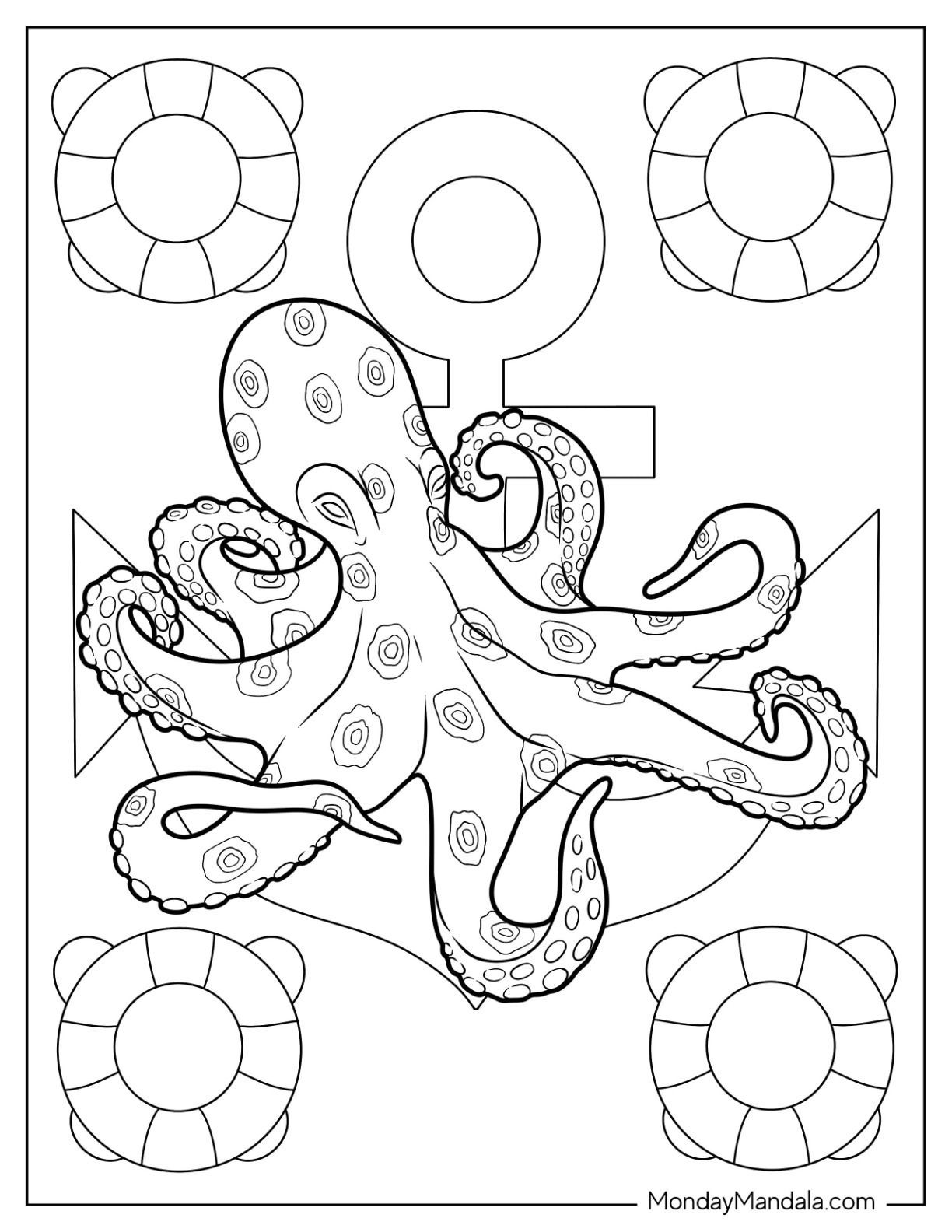 199+ Octopus Coloring Pages FREE Printable 181