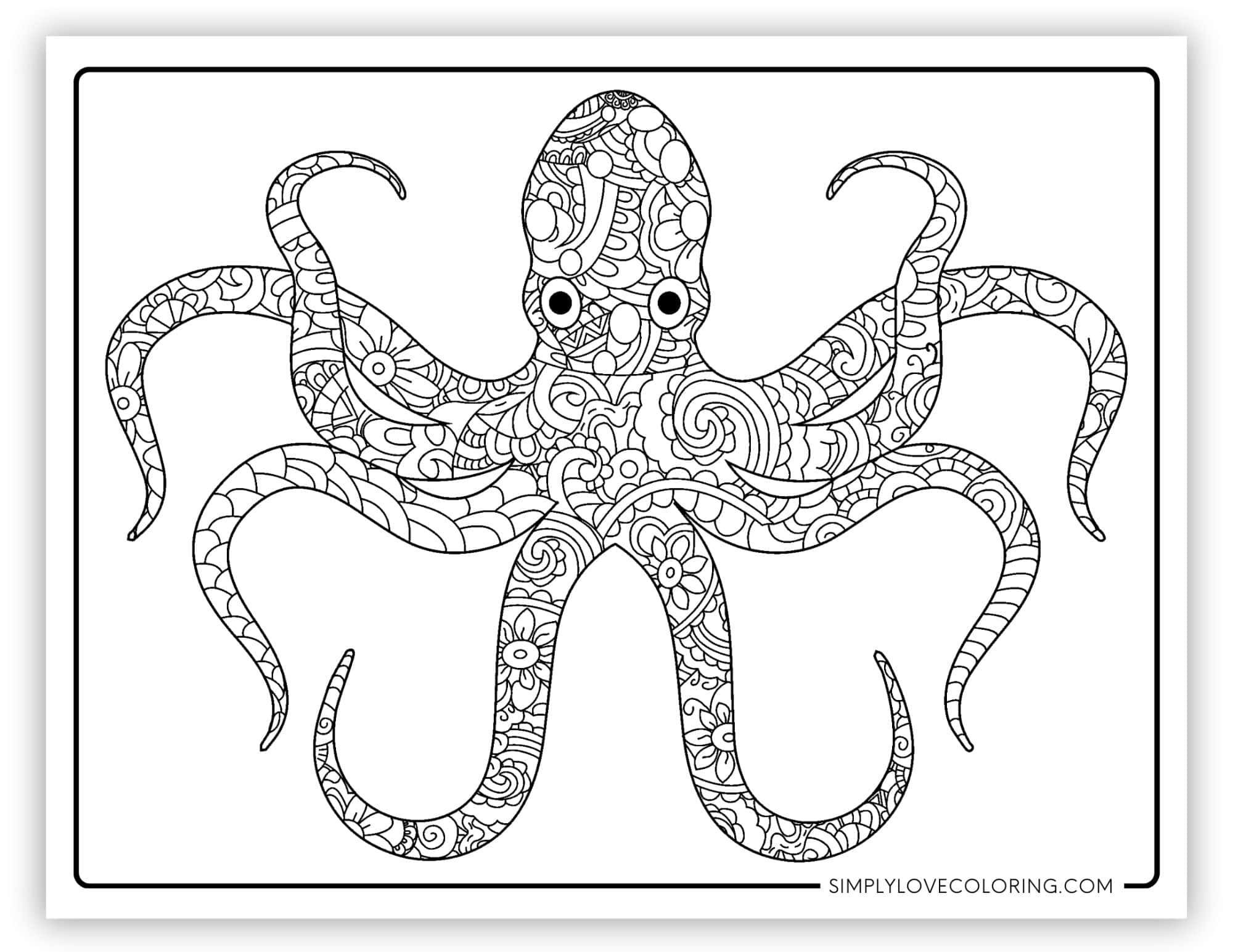 199+ Octopus Coloring Pages FREE Printable 190