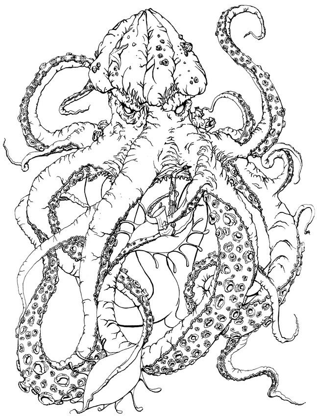 199+ Octopus Coloring Pages FREE Printable 195