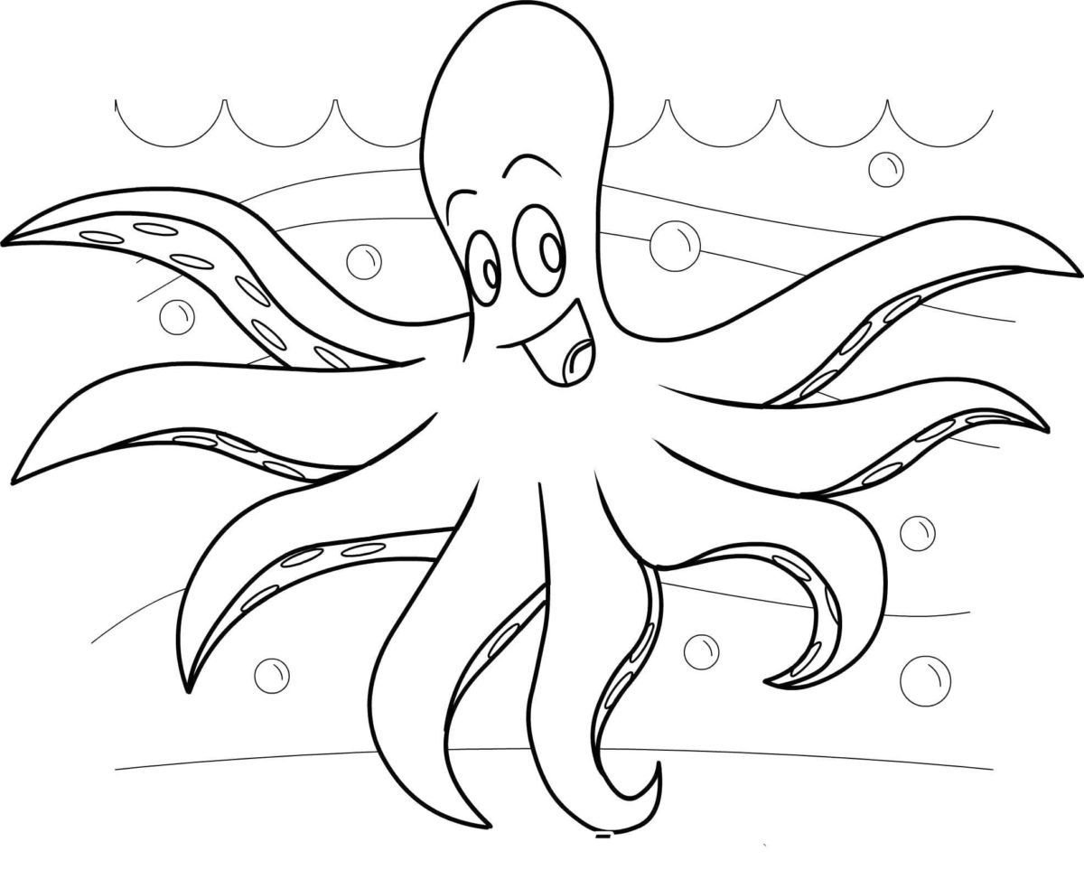 199+ Octopus Coloring Pages FREE Printable 196