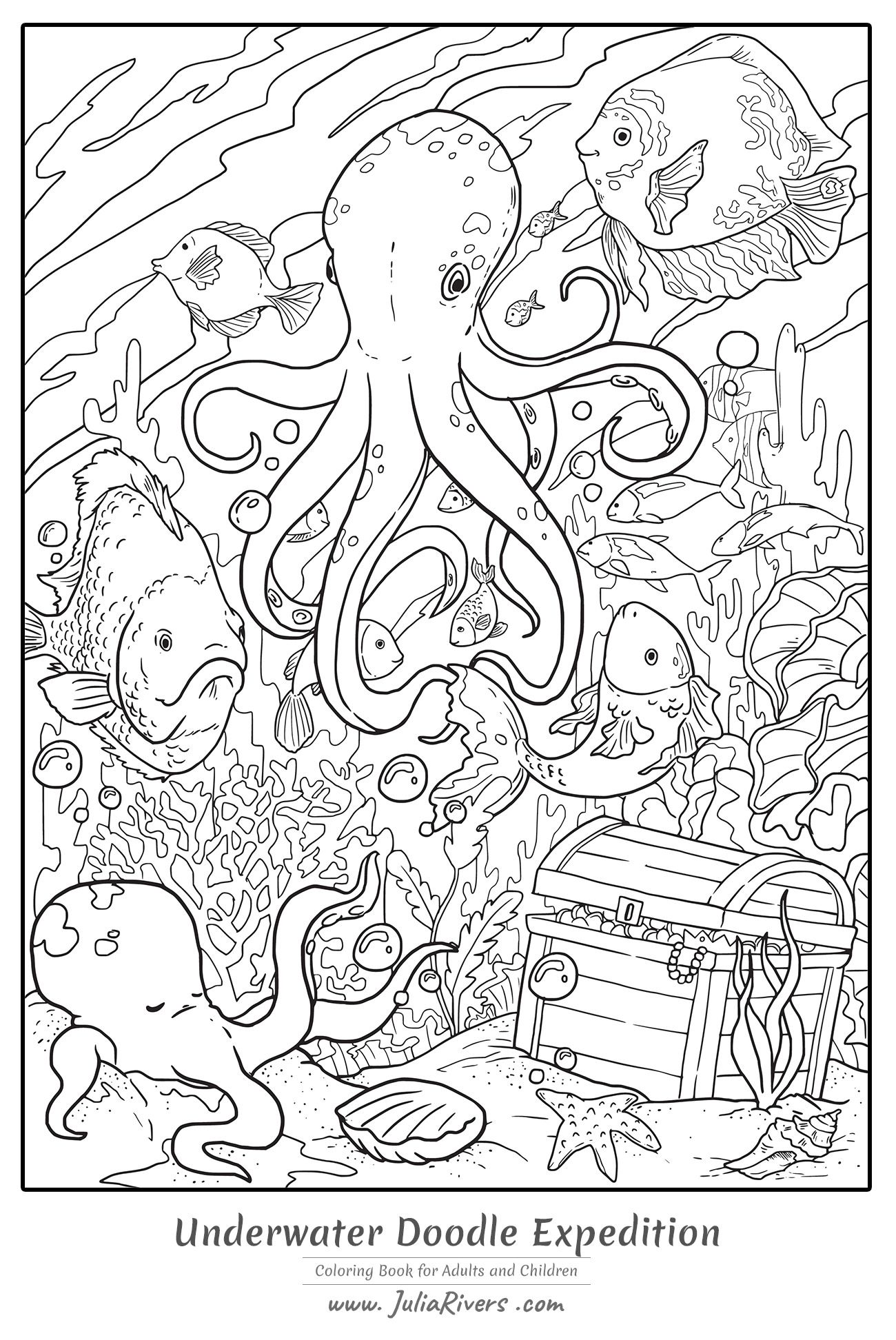 199+ Octopus Coloring Pages FREE Printable 3