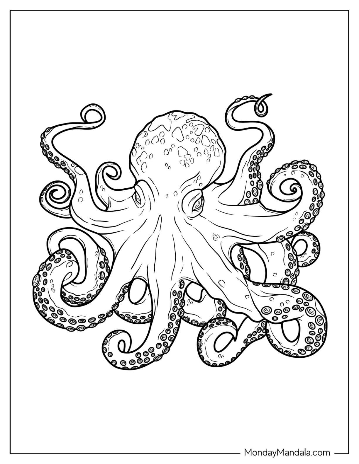 199+ Octopus Coloring Pages FREE Printable 41