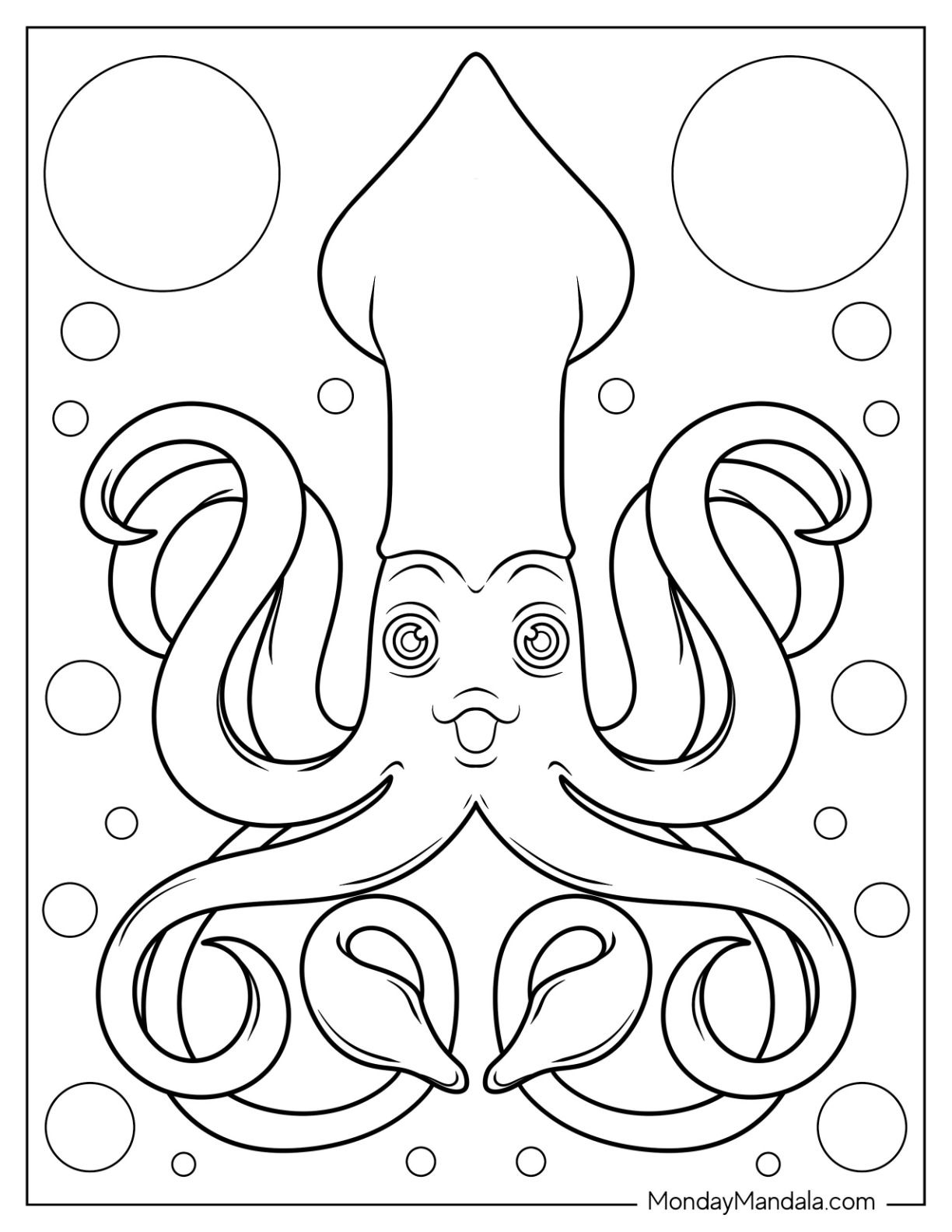 199+ Octopus Coloring Pages FREE Printable 54