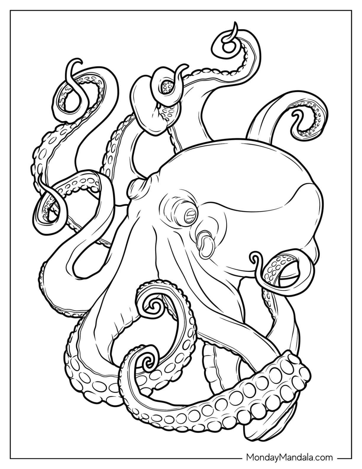 199+ Octopus Coloring Pages FREE Printable 57