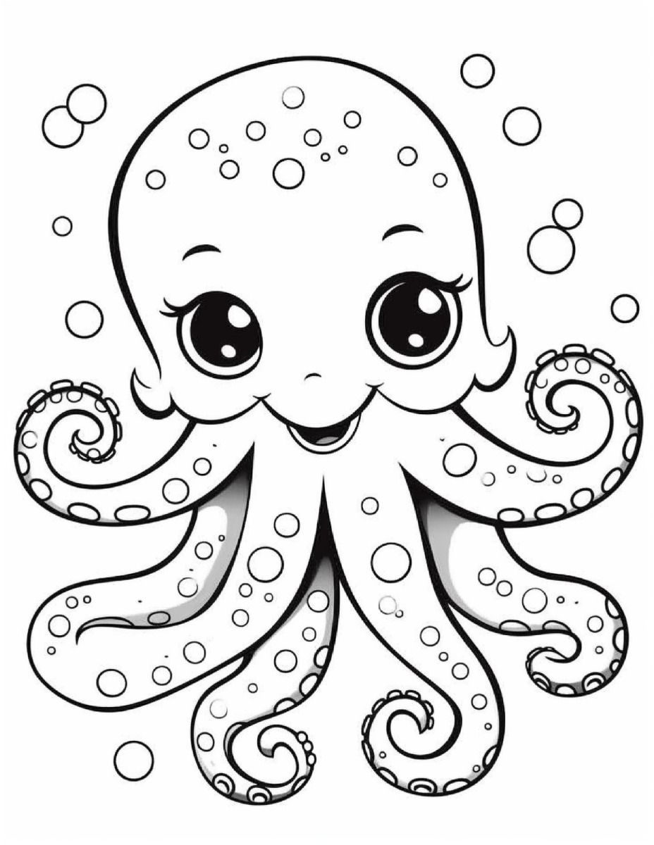 199+ Octopus Coloring Pages FREE Printable 67