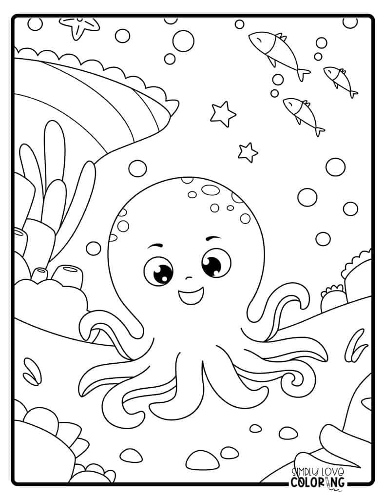 199+ Octopus Coloring Pages FREE Printable 70