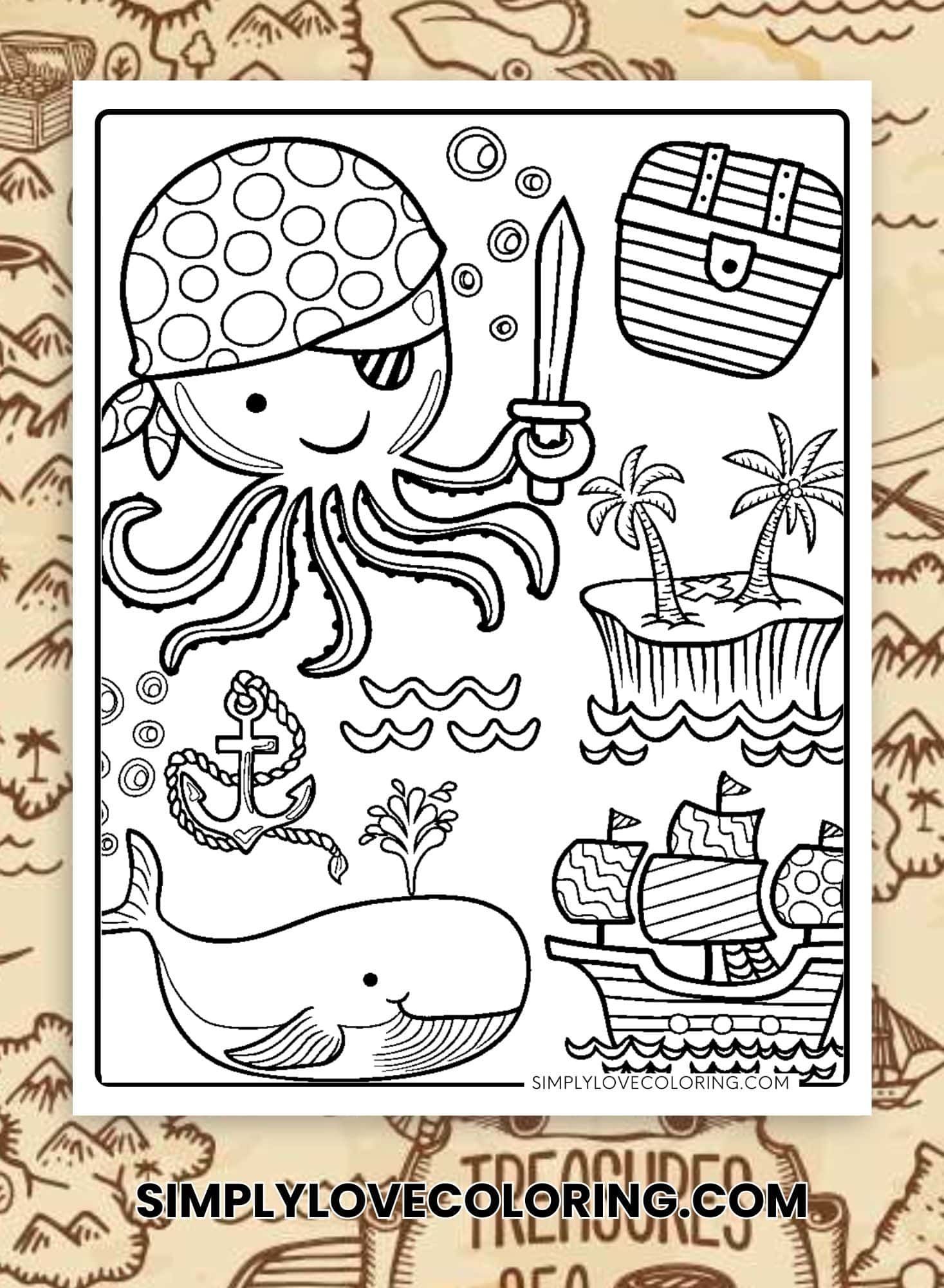 199+ Octopus Coloring Pages FREE Printable 77