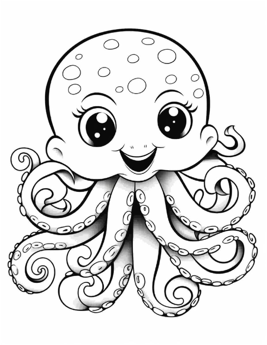 199+ Octopus Coloring Pages FREE Printable 88