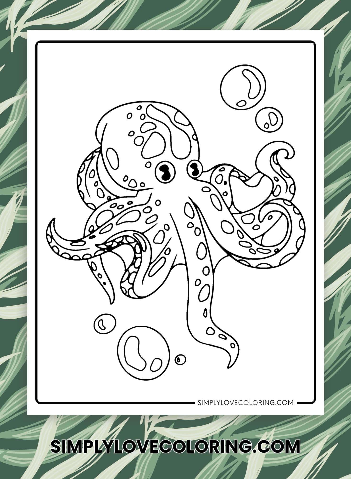 199+ Octopus Coloring Pages FREE Printable 89