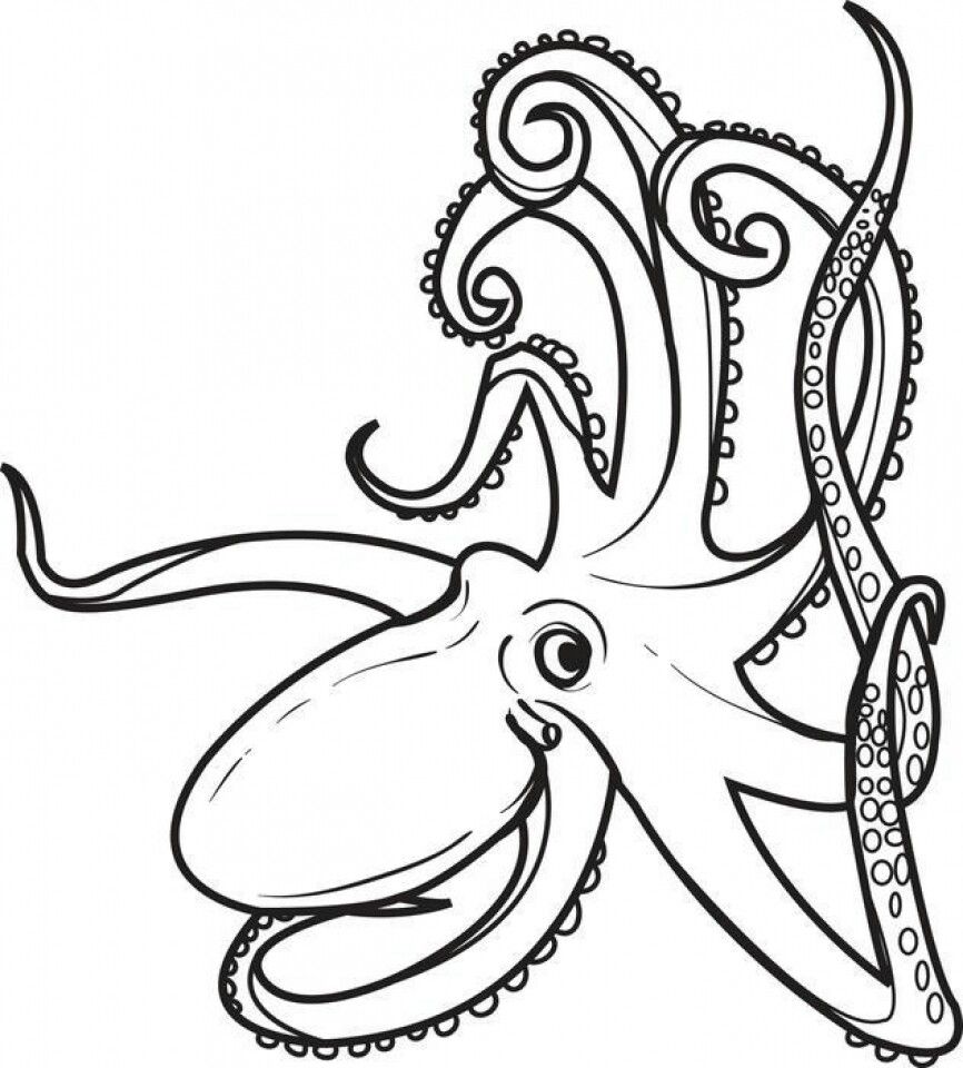 199+ Octopus Coloring Pages FREE Printable 9