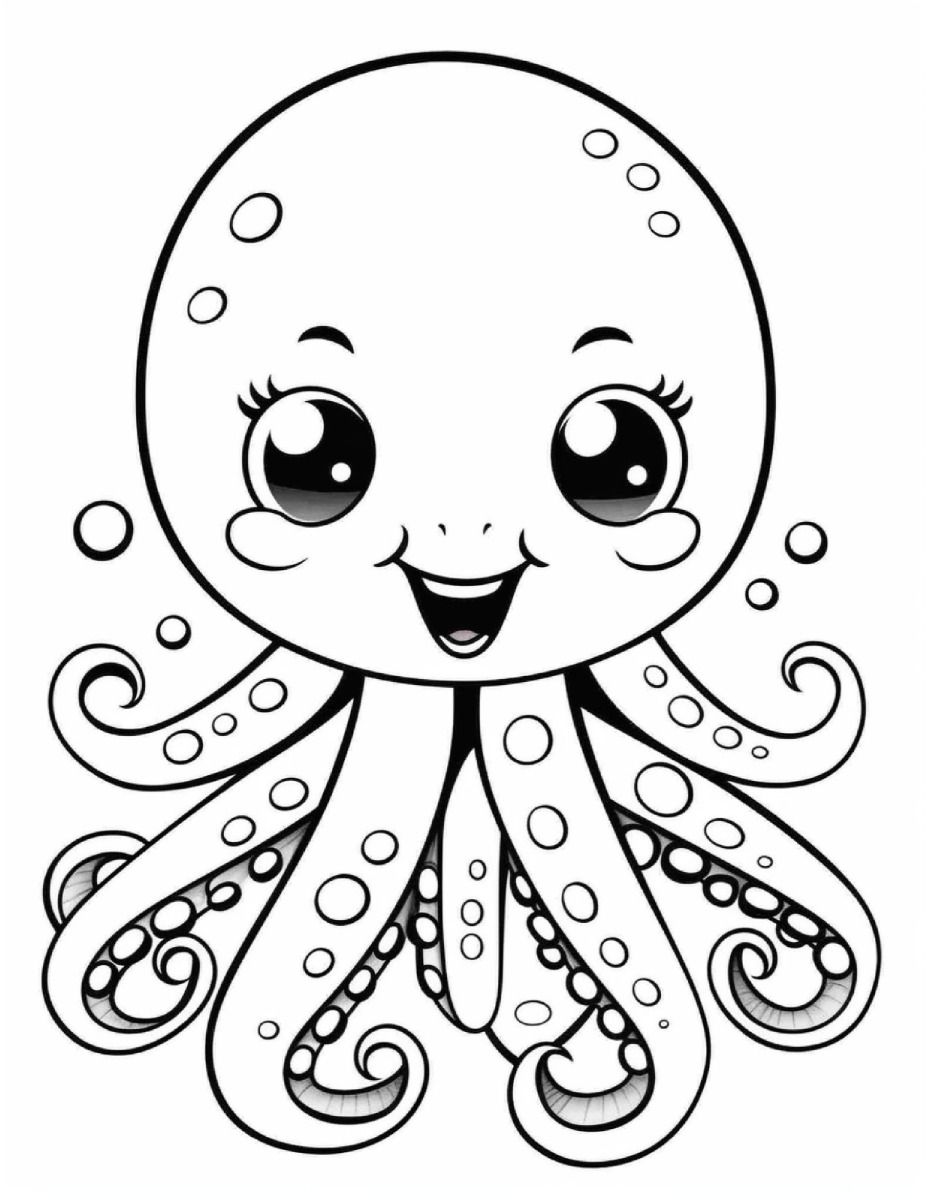 199+ Octopus Coloring Pages FREE Printable 93