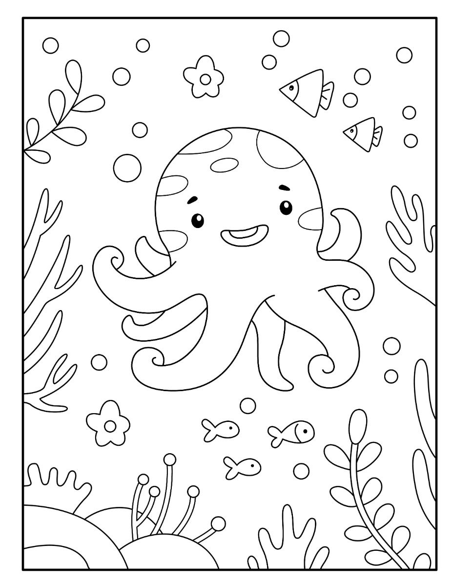 199+ Octopus Coloring Pages FREE Printable 94