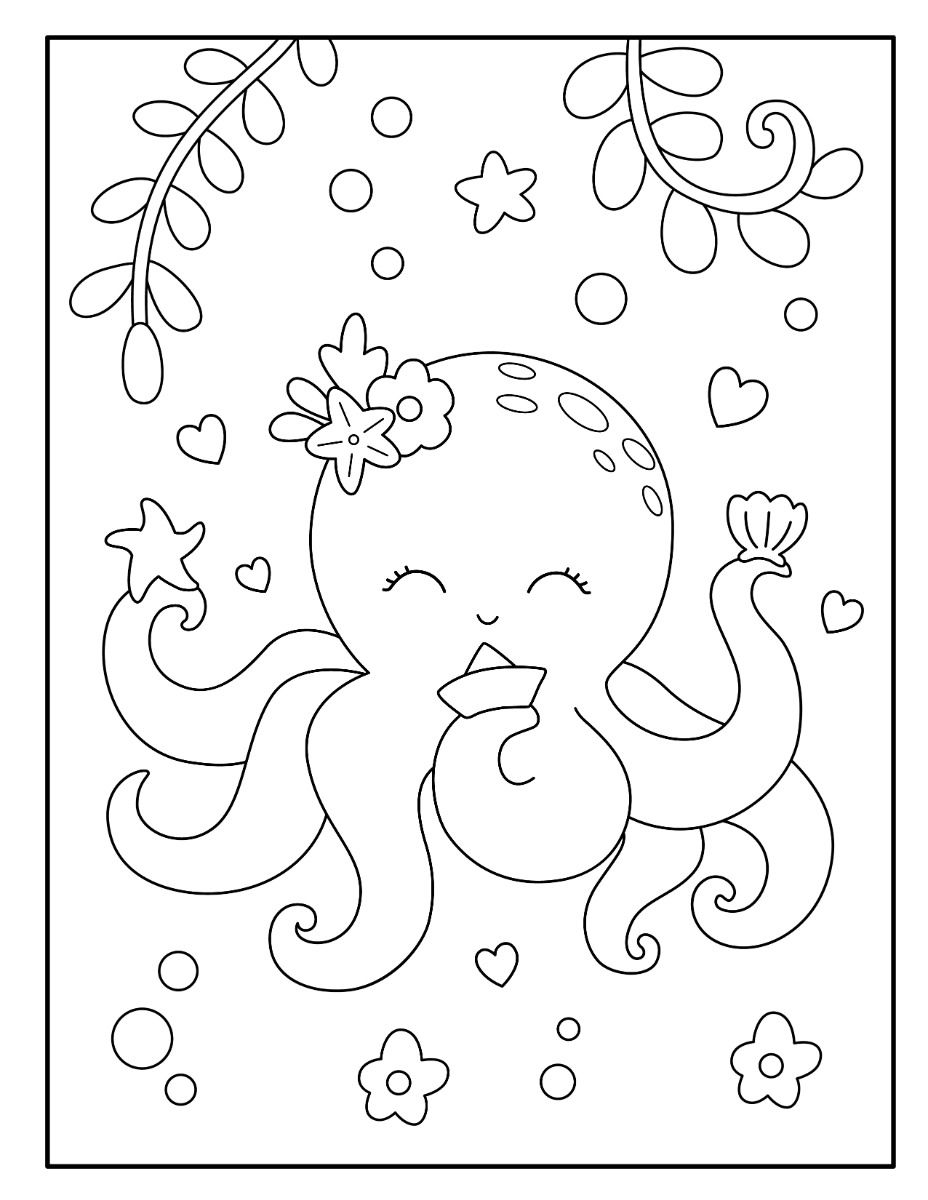 199+ Octopus Coloring Pages FREE Printable 97