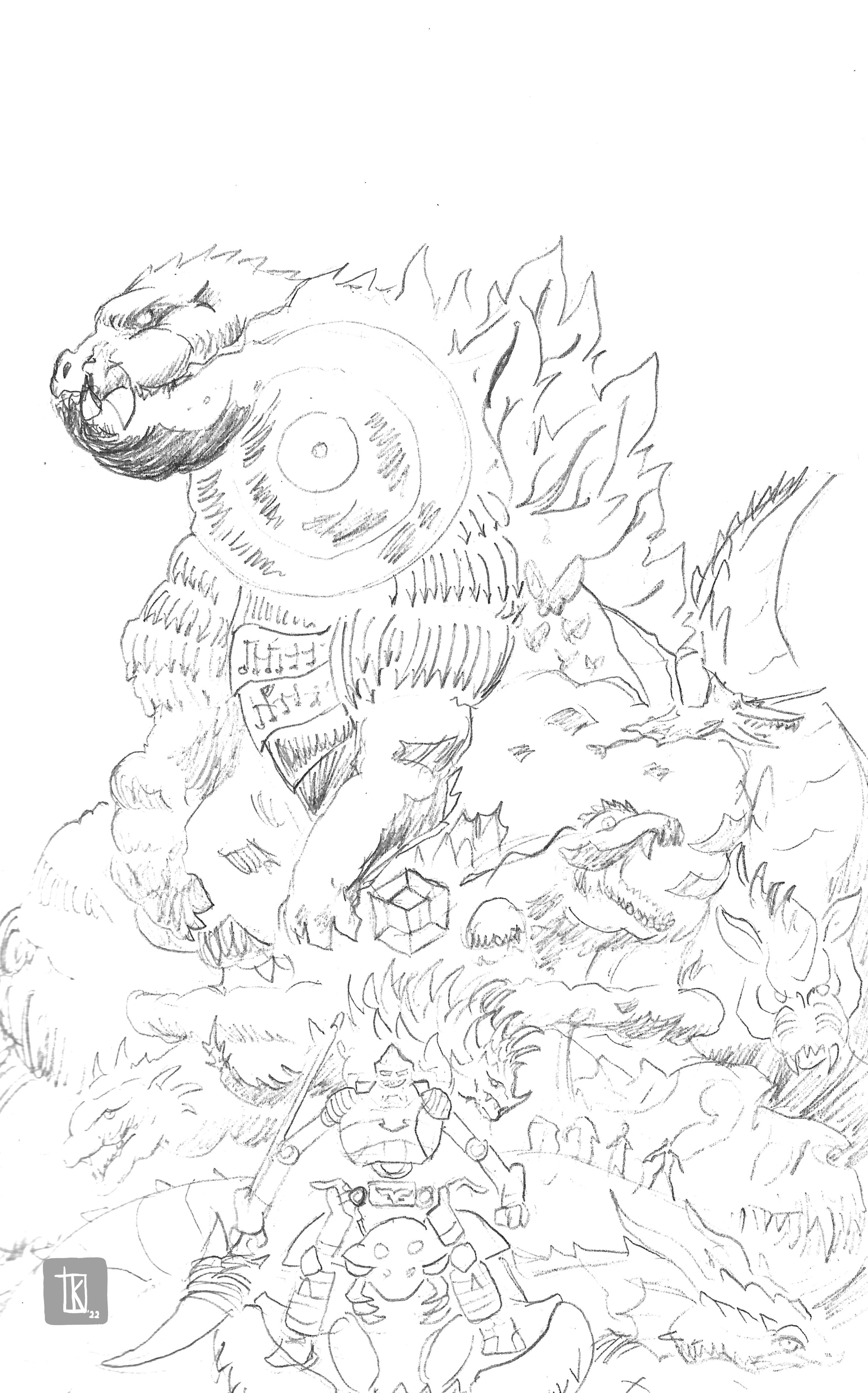 200+ Godzilla Coloring Pages 1