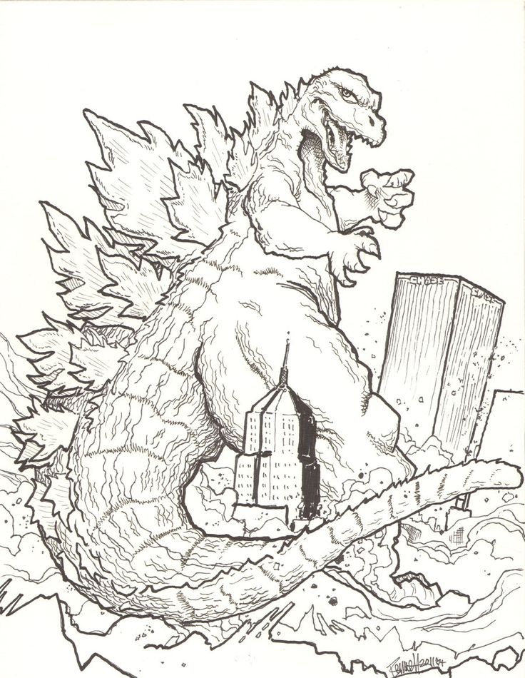 200+ Godzilla Coloring Pages 101