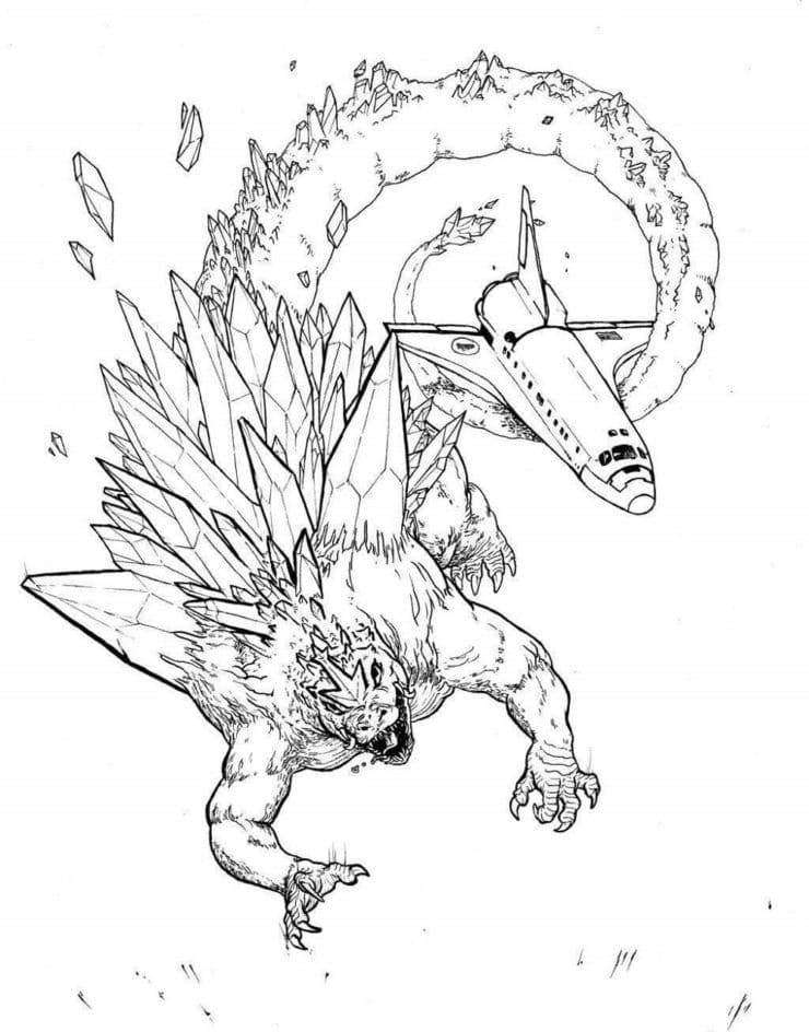 200+ Godzilla Coloring Pages 102