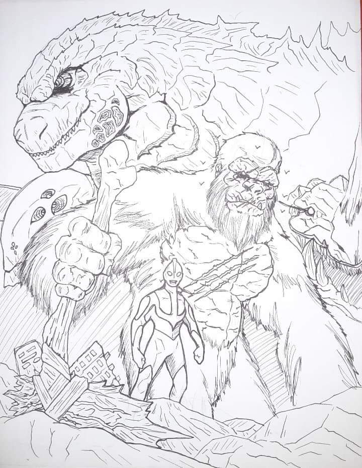 200+ Godzilla Coloring Pages 107