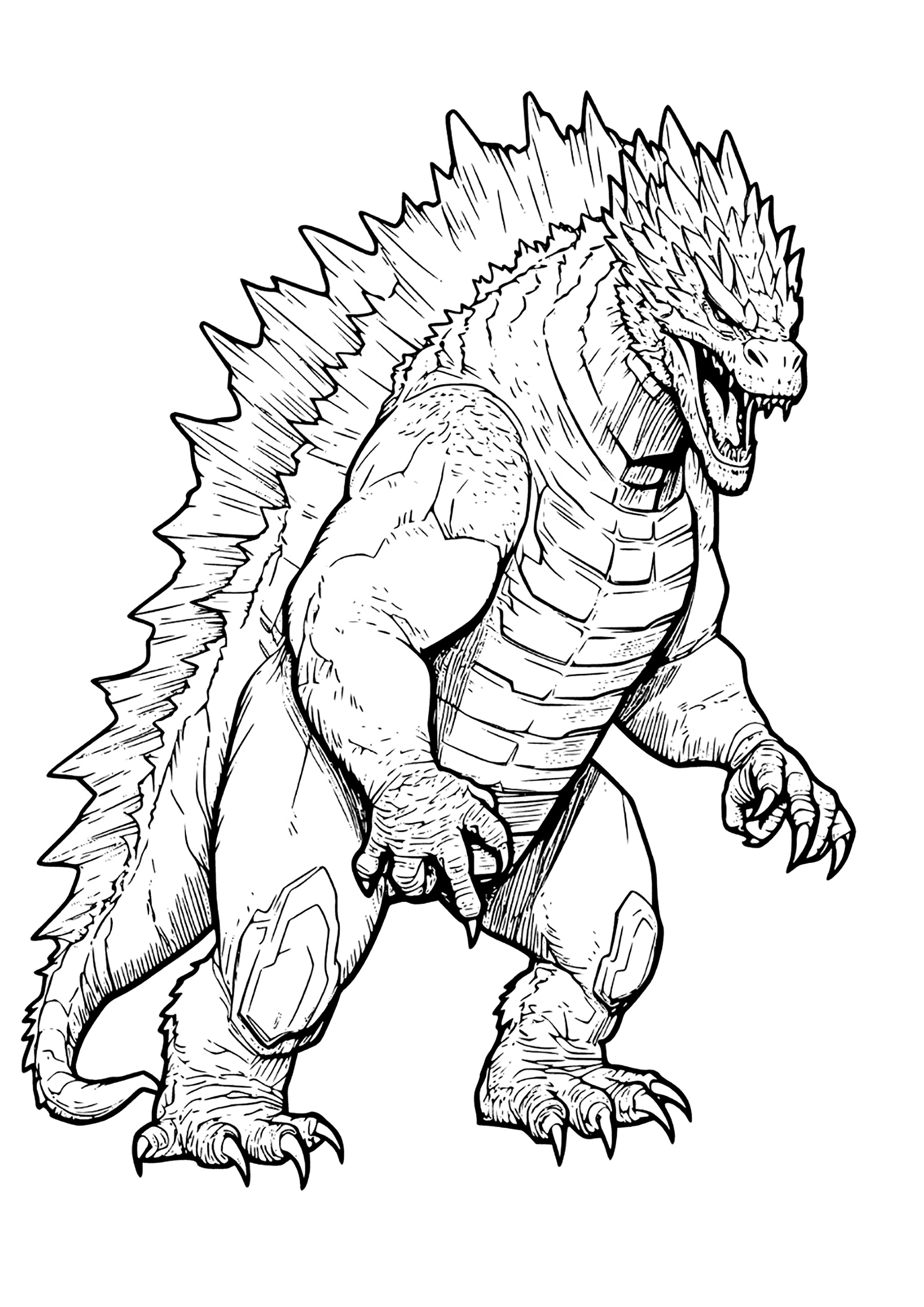 200+ Godzilla Coloring Pages 11