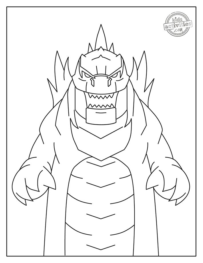 200+ Godzilla Coloring Pages 112