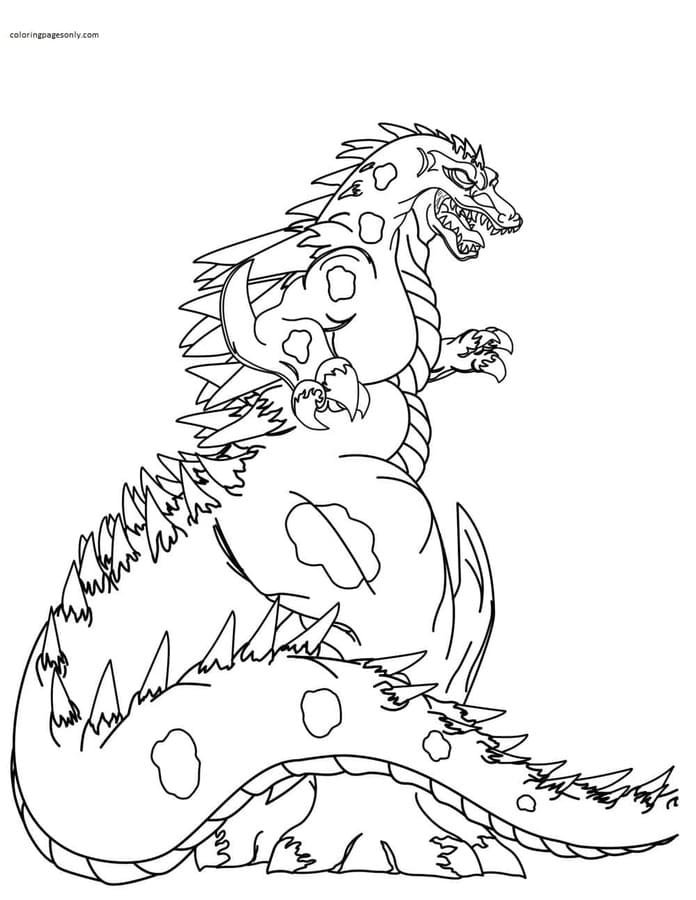 200+ Godzilla Coloring Pages 119