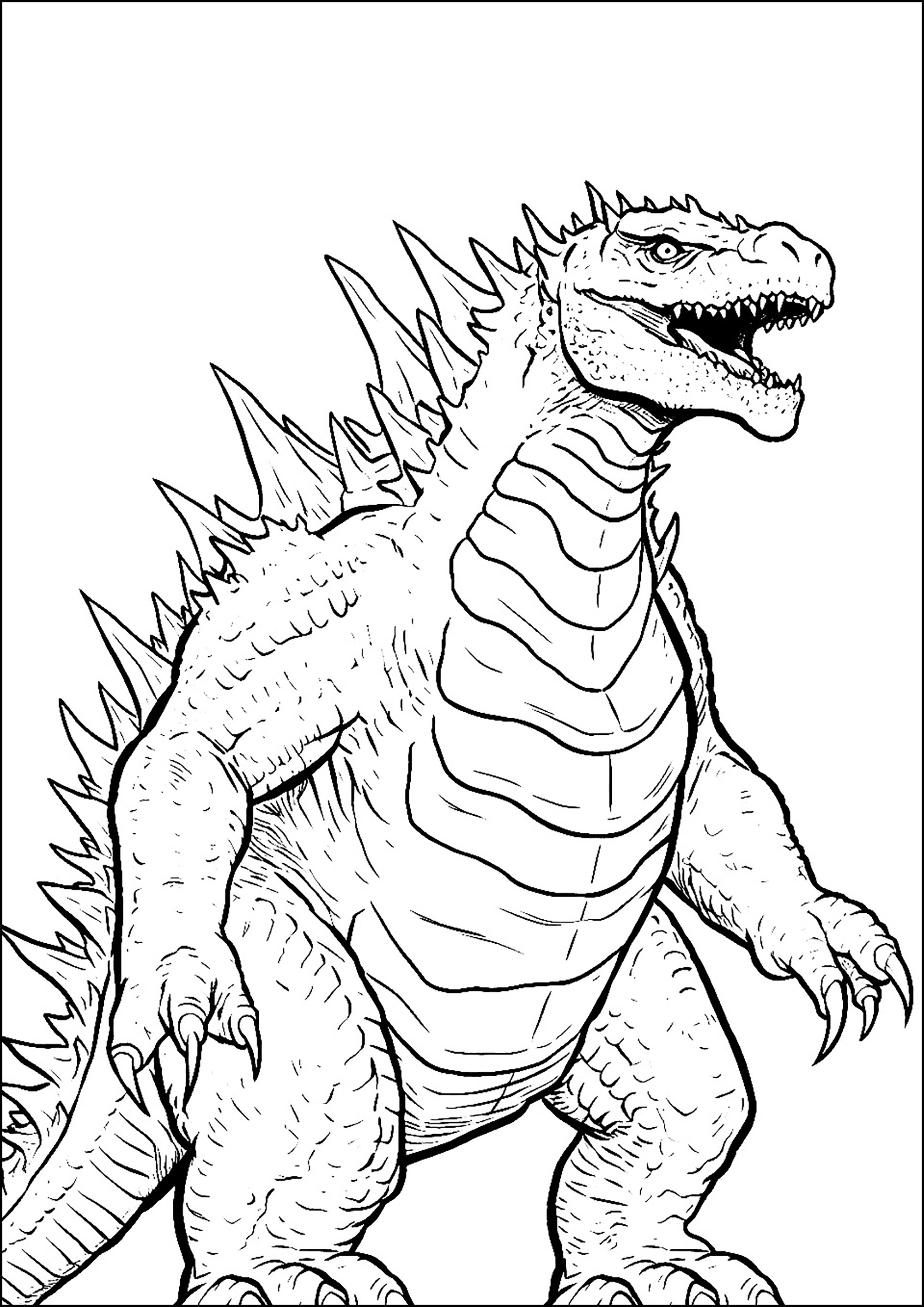 200+ Godzilla Coloring Pages 12