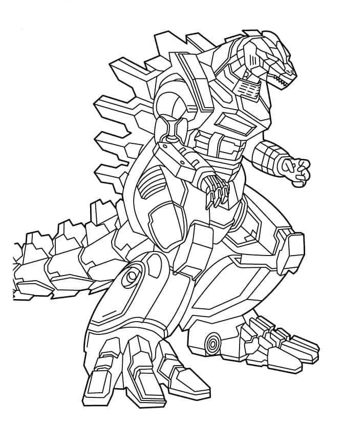 200+ Godzilla Coloring Pages 128