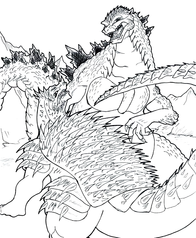 200+ Godzilla Coloring Pages 151