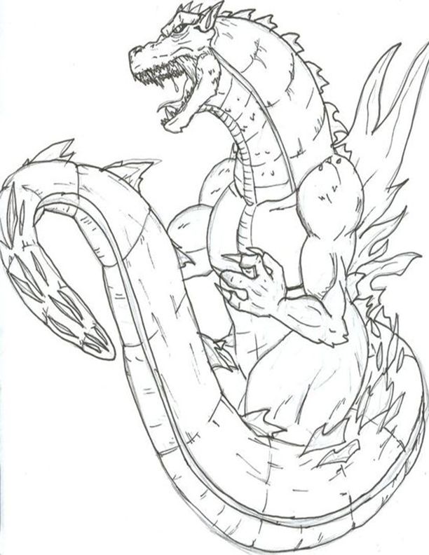 200+ Godzilla Coloring Pages 156