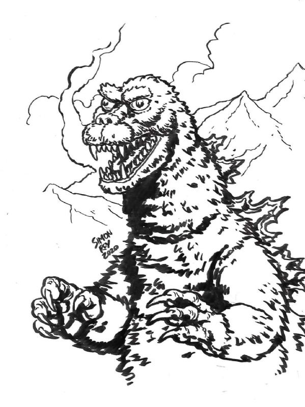 200+ Godzilla Coloring Pages 163