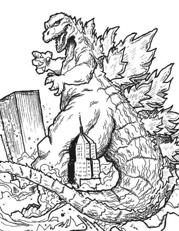 200+ Godzilla Coloring Pages 167