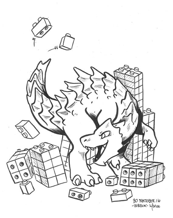 200+ Godzilla Coloring Pages 173