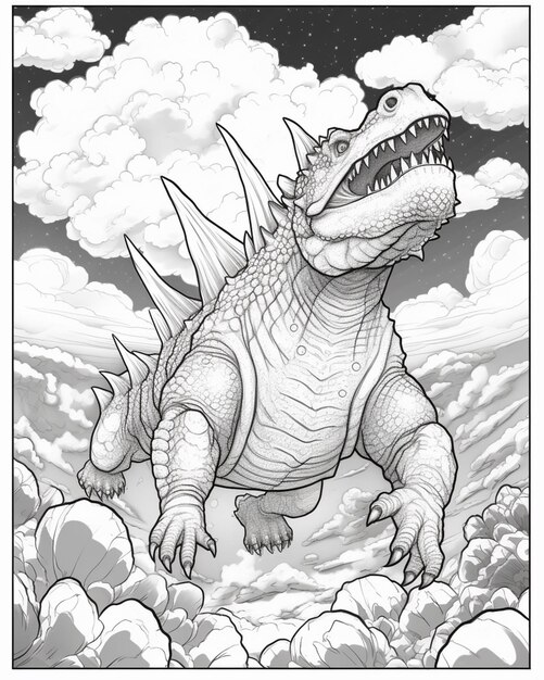 200+ Godzilla Coloring Pages 183