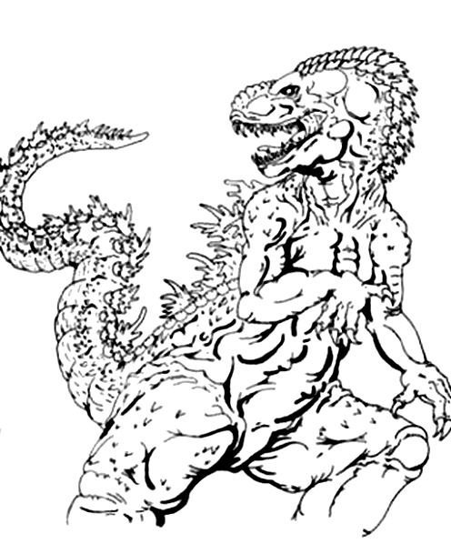 200+ Godzilla Coloring Pages 188