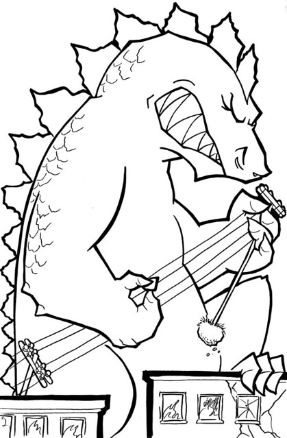 200+ Godzilla Coloring Pages 191