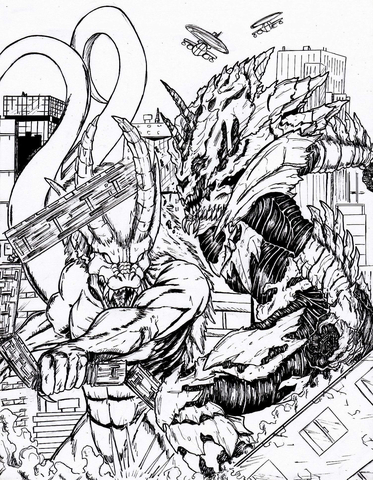 200+ Godzilla Coloring Pages 198