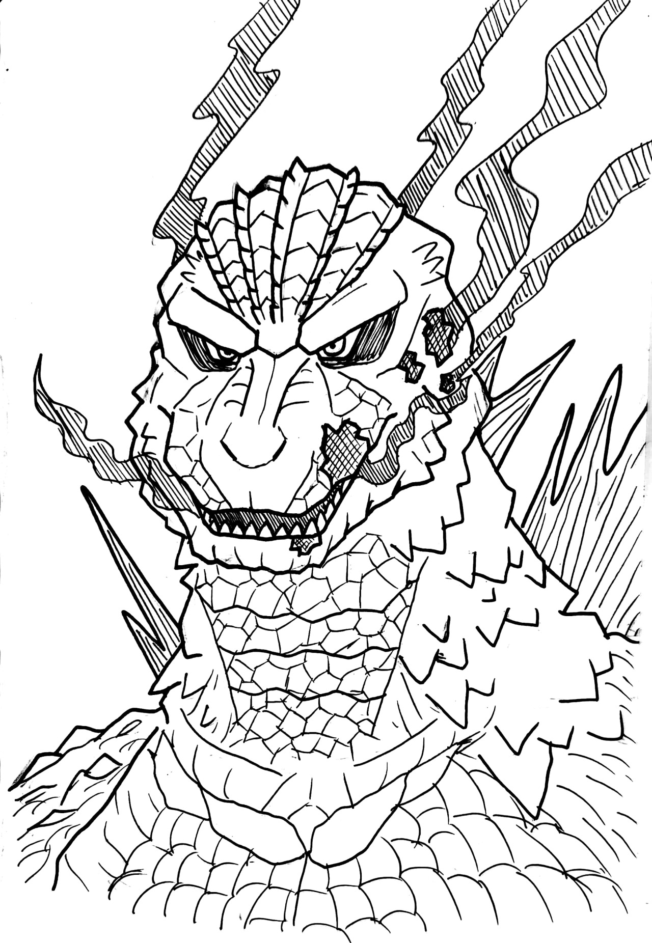 200+ Godzilla Coloring Pages 21