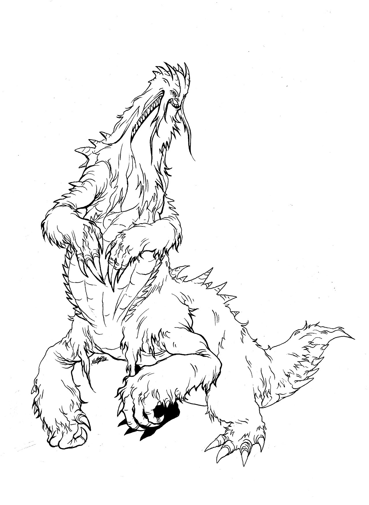 200+ Godzilla Coloring Pages 25