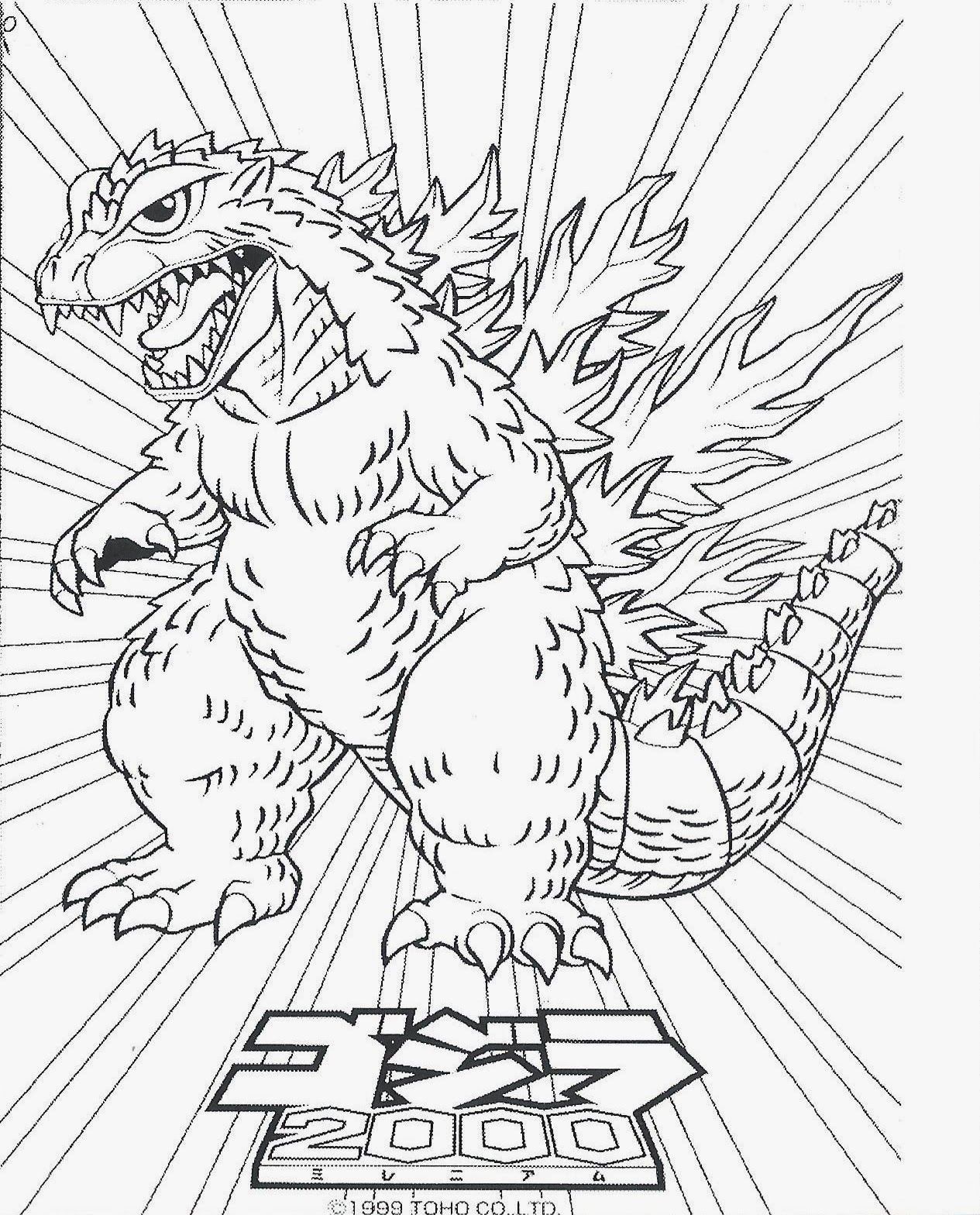 200+ Godzilla Coloring Pages 35