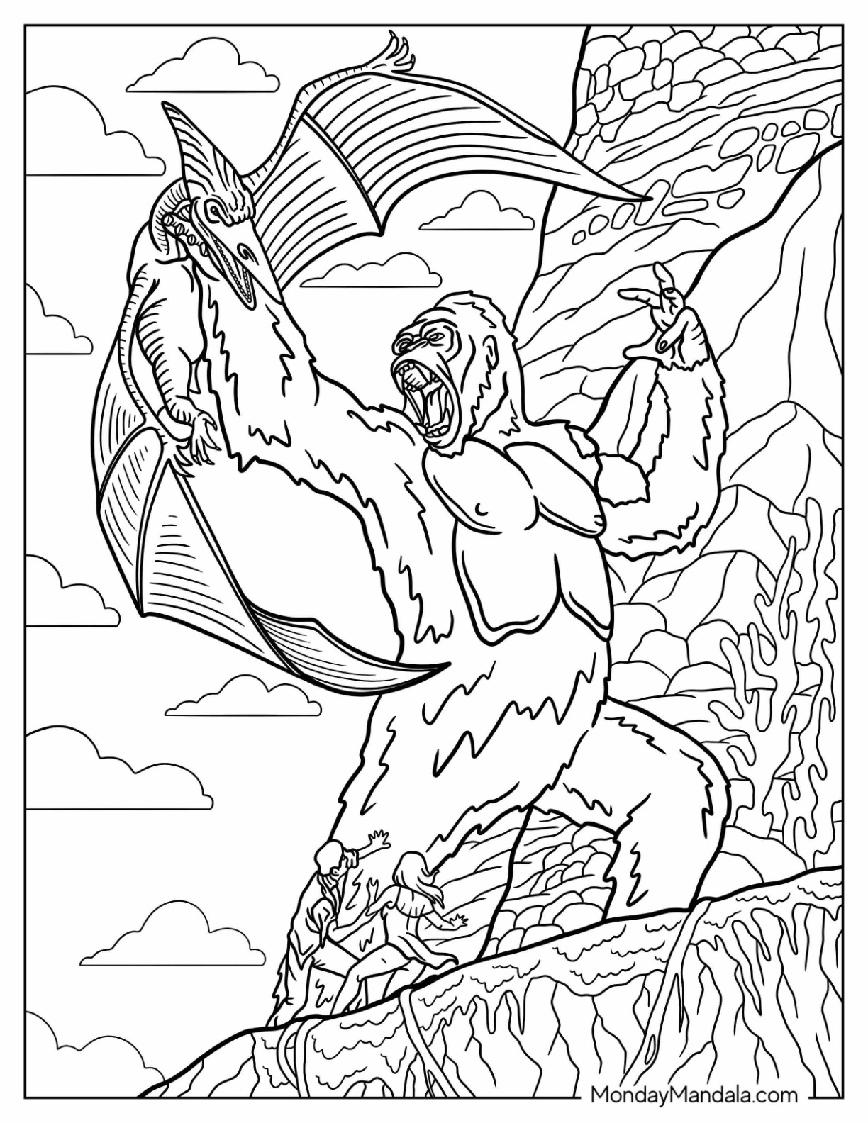 200+ Godzilla Coloring Pages 39