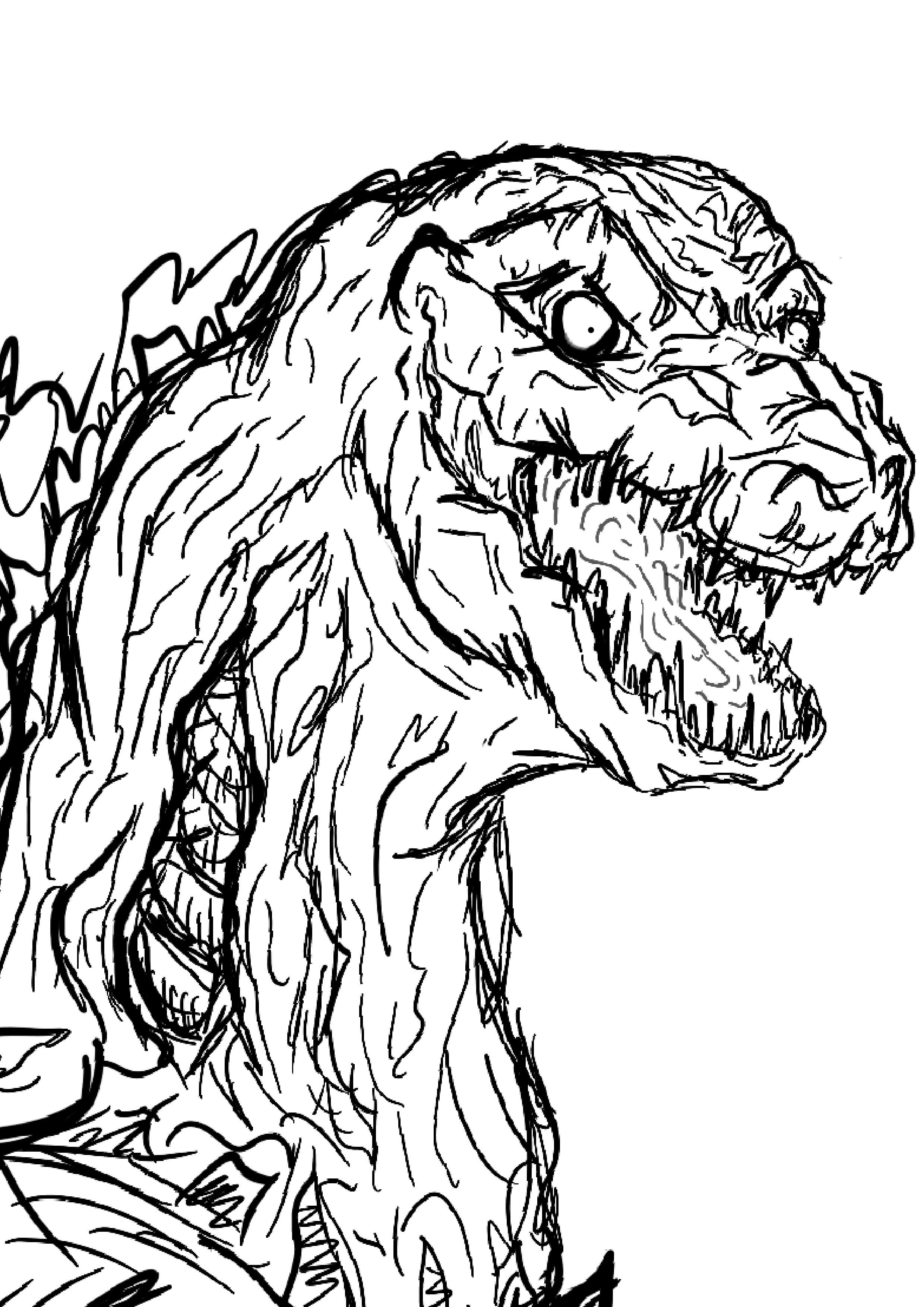 200+ Godzilla Coloring Pages 4