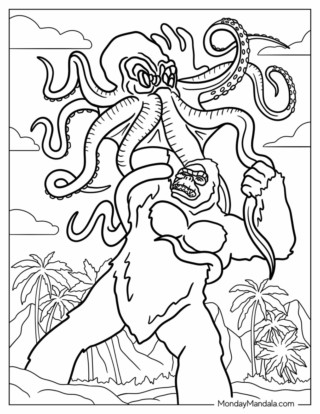 200+ Godzilla Coloring Pages 41