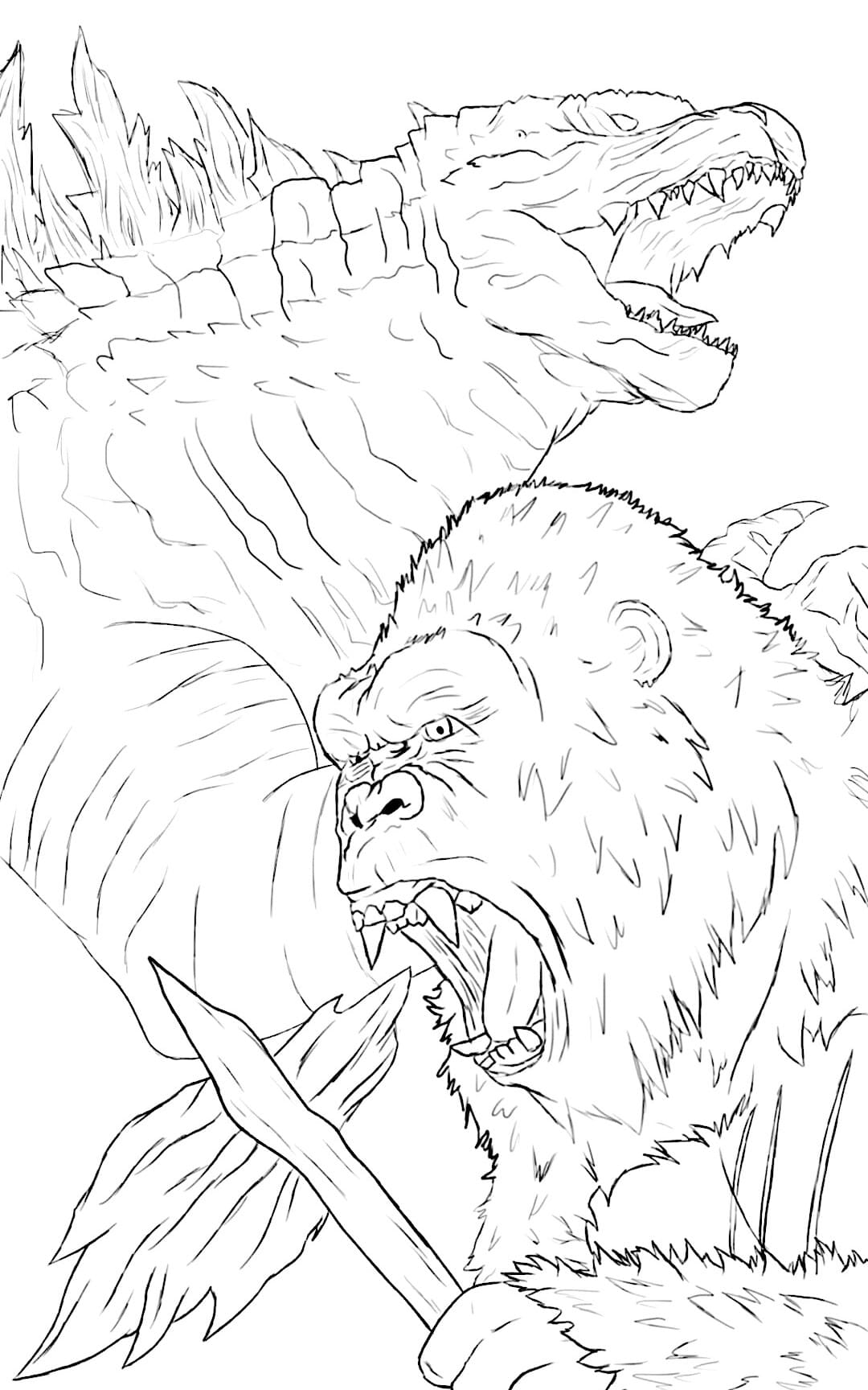 200+ Godzilla Coloring Pages 46