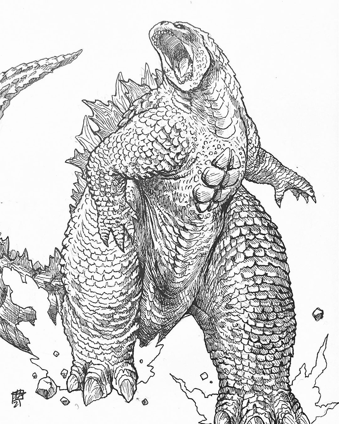 200+ Godzilla Coloring Pages 52