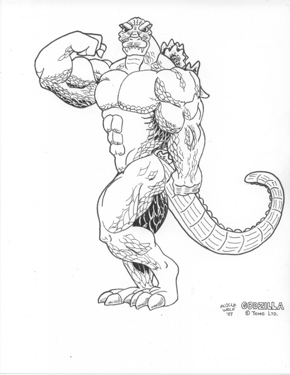 200+ Godzilla Coloring Pages 53