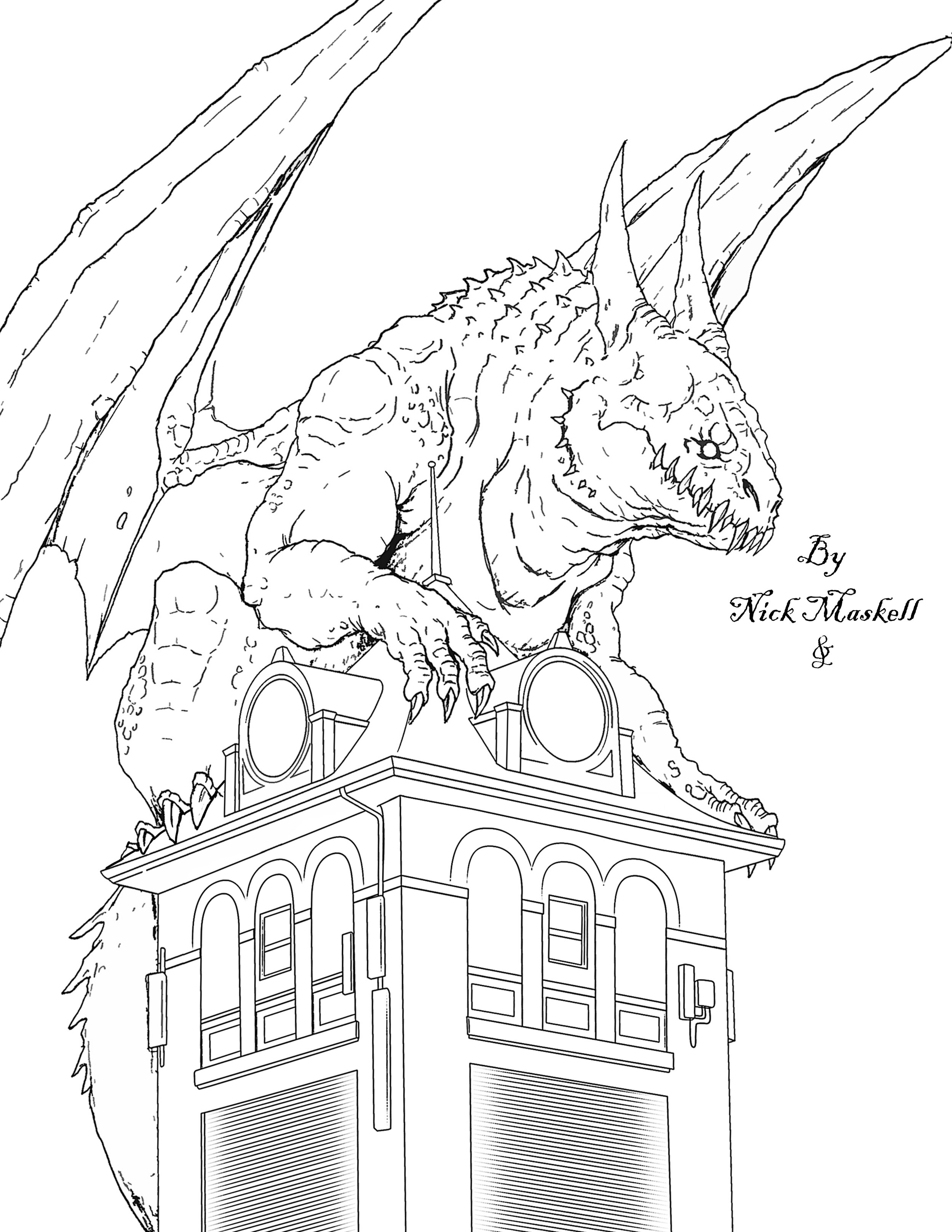 200+ Godzilla Coloring Pages 6